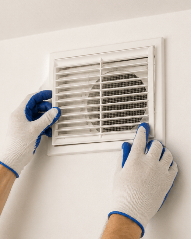 Instalación de rejillas de ventilación